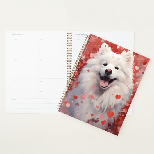 Samoyed Valentinstag Planer (Anzeige)