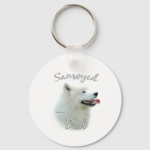 Samoyed-Vater 2 Schlüsselanhänger