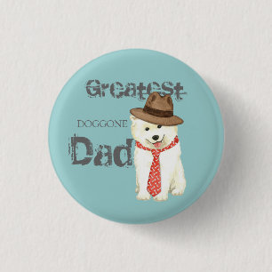 Samoyed Vater Button