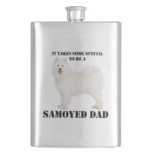 Samoyed Vater Flask Flachmann (Vorderseite)