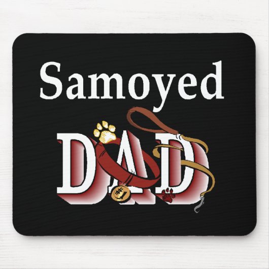 Samoyed Vater Geschenke Mousepad (Vorne)