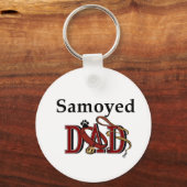 Samoyed Vater Geschenke Schlüsselanhänger (Vorderseite)