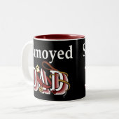 Samoyed Vater Geschenke Zweifarbige Tasse (Vorderseite Links)