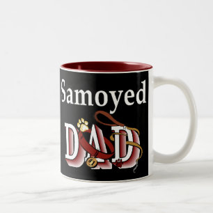 Samoyed Vater Geschenke Zweifarbige Tasse