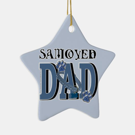 Samoyed VATER Keramik Ornament (Rechts)