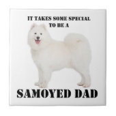 Samoyed Vater Keramik Tile Fliese (Vorderseite)