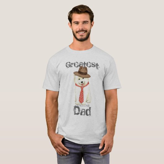 Samoyed Vater T-Shirt (Vorne ganz)