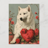 Samoyed Vintag Valentinstag