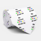 Samoyed Walks Design Krawatte (Gerollt)