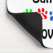 Samoyed Walks Design Mousepad (Ecke)