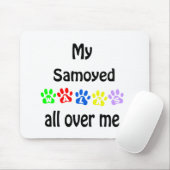 Samoyed Walks Design Mousepad (Mit Mouse)
