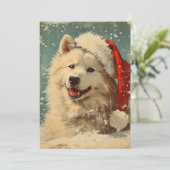 Samoyed Weihnachten (Stehend Vorderseite)