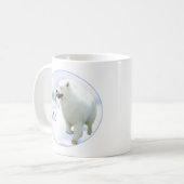 Samoyed Weihnachten Kaffeetasse (Vorderseite Links)