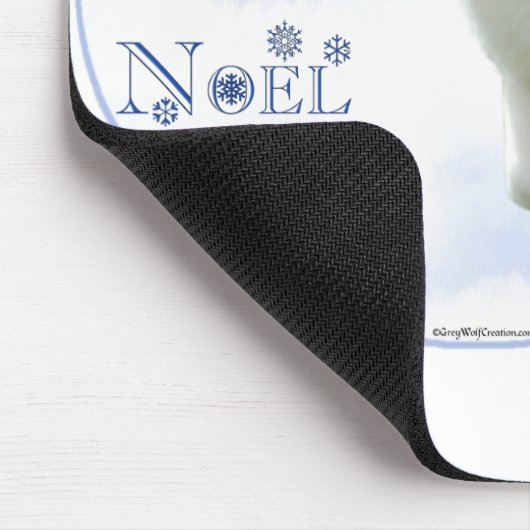 Samoyed Weihnachten Mousepad (Ecke)