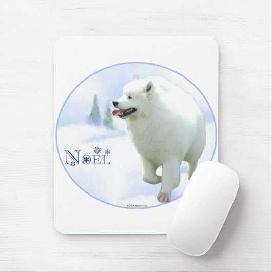 Samoyed Weihnachten Mousepad (Mit Mouse)