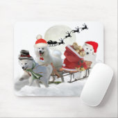 Samoyed-Weihnachtswelpe Mousepads (Mit Mouse)