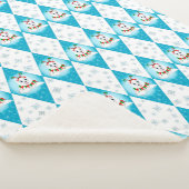 Samoyed Winter Holiday Diamond Muster Sherpadecke (3/4)