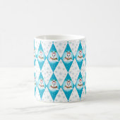 Samoyed Winterurlaub Diamantmuster Kaffeetasse (Mittel)