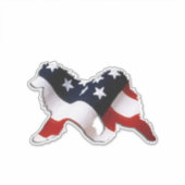 Samoyed X -LRG 14X14 in kundenspezifisch geschnitt Aufkleber (Vorderseite)