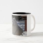 Samoyed Zweifarbige Tasse (VorderseiteRechts)