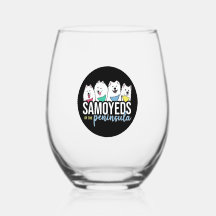 Samoyeds des Emblems der Halbinsel