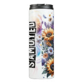 Samoyed's Fluffy Floral Burst Thermosbecher (Rückseite)