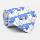 Samoyedsnowy-TagesKrawatte Krawatte (Gerollt)