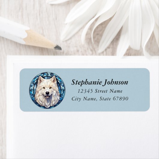 Samoyte Rücksendeadressen-Aufkleber (Insitu)