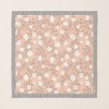 Sampaguita (Jasmine) Platz Chiffon Scarf