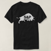 SampampP Bull Black ampamp Weiß T-Shirt (Design vorne)