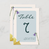 Sample Classic Golden Green Hochzeit Tischnummer (Vorne/Hinten)