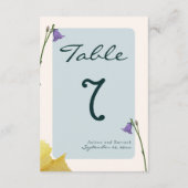 Sample Classic Golden Green Hochzeit Tischnummer (Rückseite)