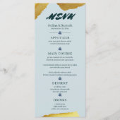 Sample Classic Golden lila Green Menükarte (Vorderseite)