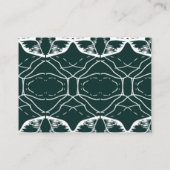 Sample Emerald Green Line Typography Detail Begleitkarte (Rückseite)