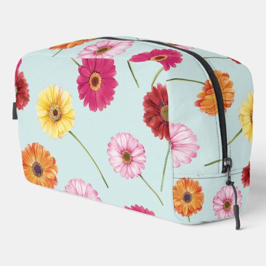 SAMPLE-Gerbera,pink,red,orange,yellow  Waschbeutel (Rechte Ecke)