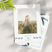 Sample Greenery Eucalyptus Foto Wedding Dankeskarte