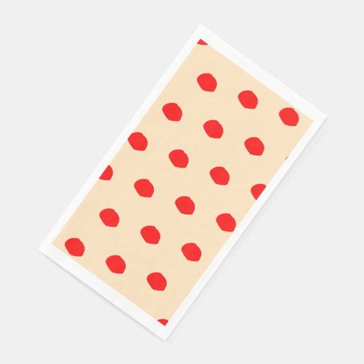 Sampling Polka dots Design Paper Napkin Serviette (Ecke)