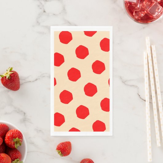 Sampling Polka dots Design Paper Napkin Serviette (Beispiel)