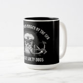 SAMPSON SALTY HUNDE ZWEIFARBIGE TASSE (VorderseiteRechts)