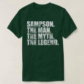Sampson Sampson Familienname Sampson Nachname Samp T-Shirt (Design vorne)