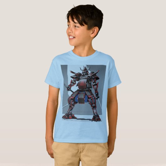 Samrai-Jack-Roboter T-Shirt (Vorne ganz)