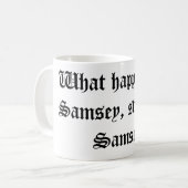 Samsey Kaffee-Tasse Kaffeetasse (Vorderseite Links)