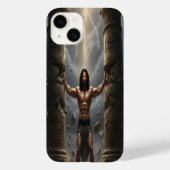 Samson Breaking the Philistine Pillars iPhone Case (Rückseite)