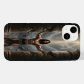 Samson Breaking the Philistine Pillars iPhone Case (Rückseite (Horizontal))