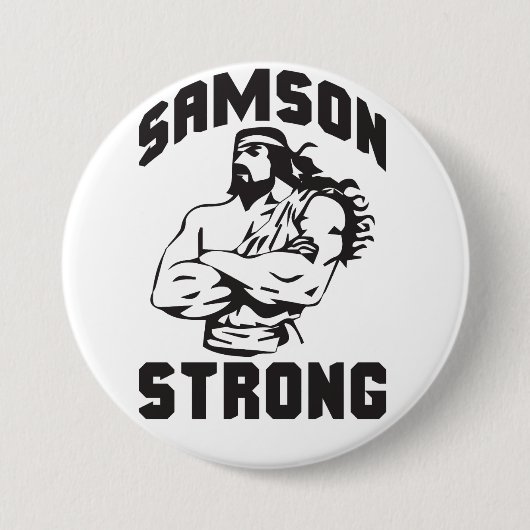 Samson Strong - Bodybuilding Button (Vorderseite)