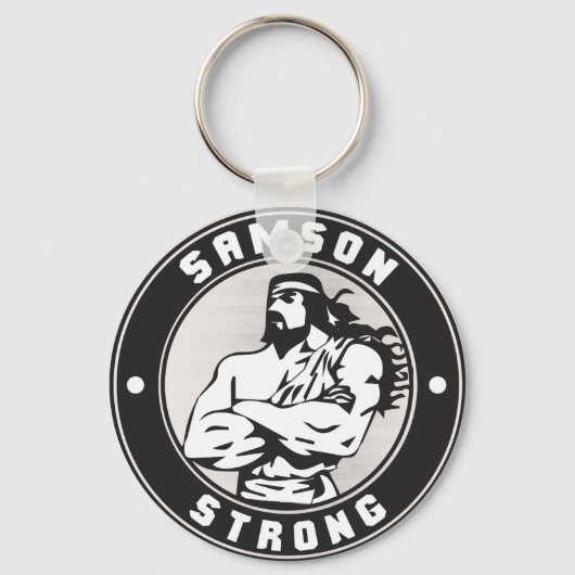 Samson Strong - Bodybuilding Crest Schlüsselanhänger (Vorderseite)