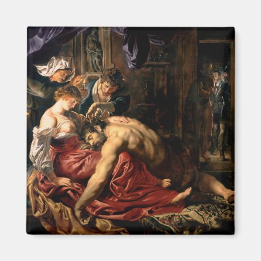 Samson und Delilah, c.1609 Magnet (Vorne)