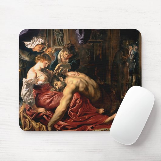 Samson und Delilah, c.1609 Mousepad (Mit Mouse)