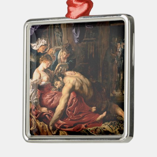 Samson und Delilah, c.1609 Ornament Aus Metall (Links)