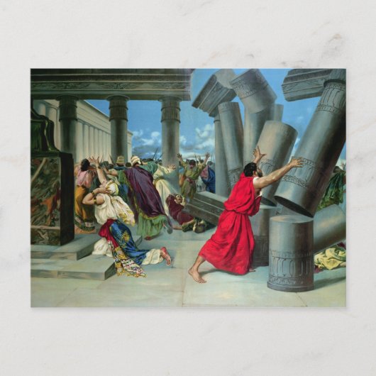 Samson und Delilah Postkarte (Vorderseite)
